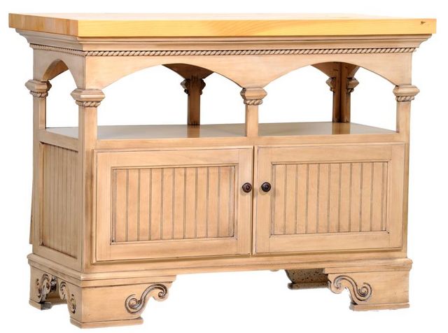 American Heartland Manufacturing Poplar S-Base Kitchen Island-0