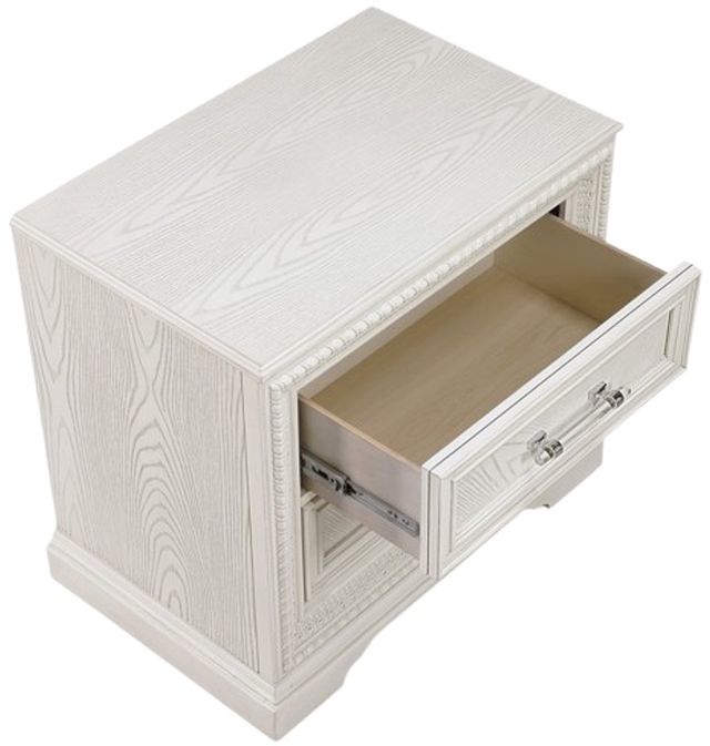 Crown Mark Alexandria Antique White Nightstand-3