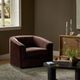 Four Hands Presley Monte Chocolate Swivel Chair-1