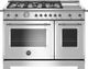 Bertazzoni Heritage Series 48" Stainless Steel Pro Style Gas Range-0
