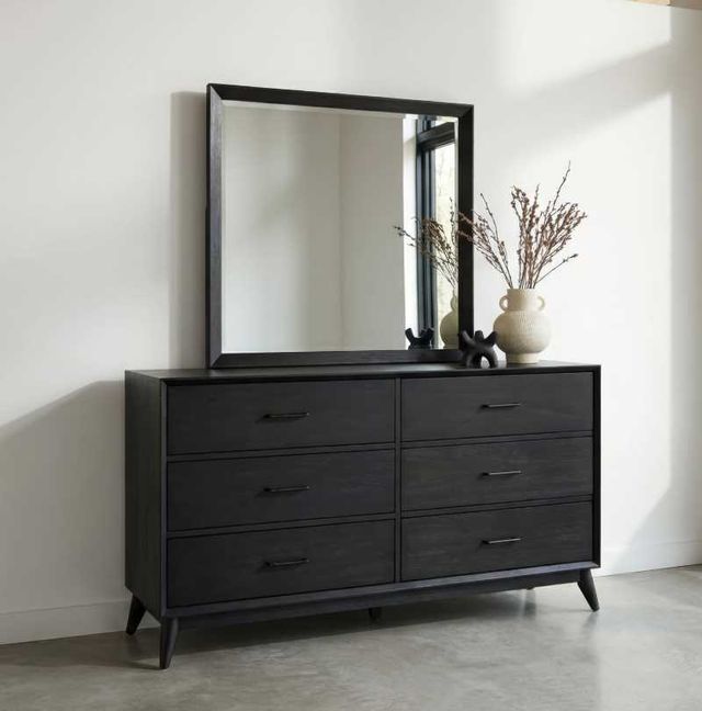 Liberty Furniture Century Modern Black Walnut Dresser and Mirror-1