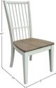 Parker House® Americana Modern Brown/Cotton Dining Side Chair-2