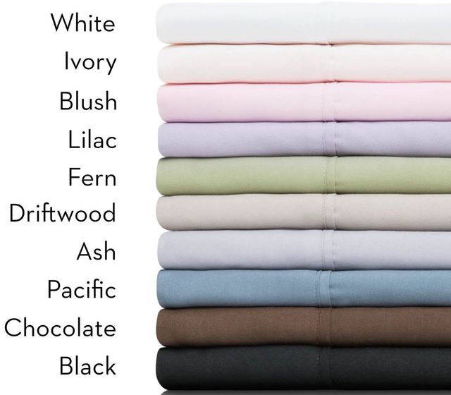 Malouf® Woven® Brushed Microfiber Black Queen Sheet Set-2