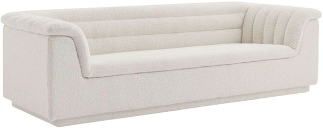 Meridian Furniture Cascade Cream Boucle Fabric Sofa-0