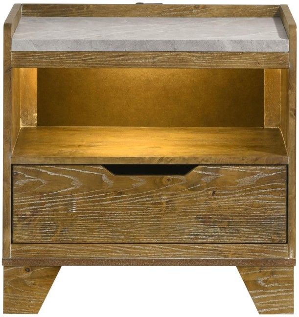 Coaster® Henderson Medium Oak Nightstand-1