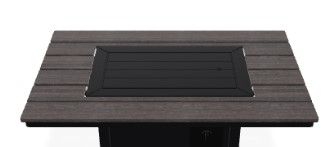 Telescope Casual Rectangular Rustic Top Fire Table-1