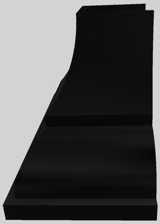 Vent-A-Hood® Designer Series 36" Black Wall Mounted Range Hood-1
