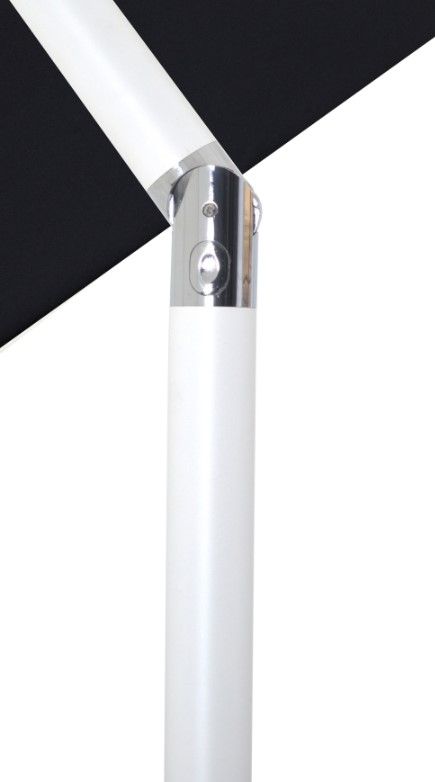 Meridian Furniture Fiji Black/Matte White Aluminum Outdoor Patio Umbrella and Base-4