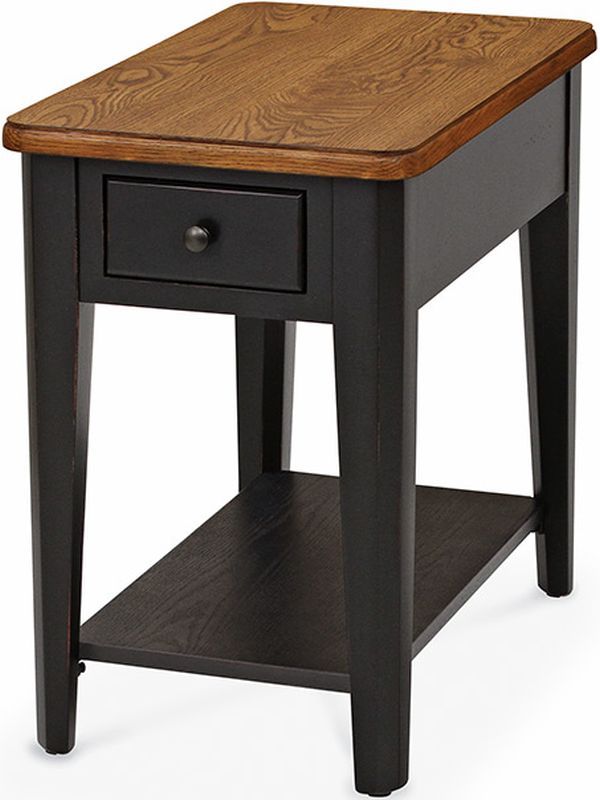 Peters-Revington™ Casual Choices™ Chestnut Chairside Table with Black Base-1