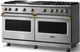 Viking® 5 Series 60" Stainless Steel Pro Style Gas (LP) Range with Brushed Brass Trim-2