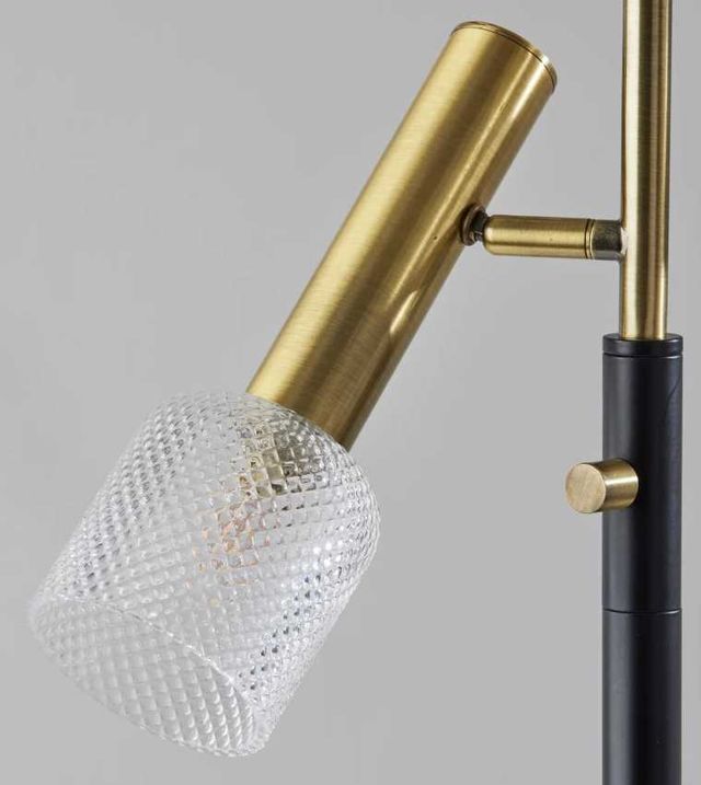 Adesso® Melvin Black LED Floor Lamp-1