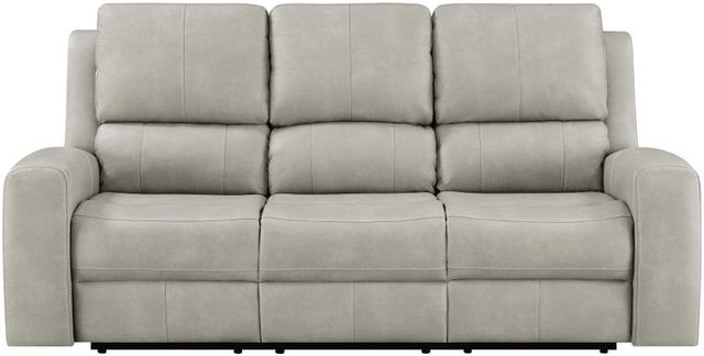 Coaster® Brickston Grey Power Reclining Sofa with Power Headrest and Lumbar-1