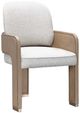 Michael Amini® West Kensington Sea Salt Caramel Dining Arm Chair-0