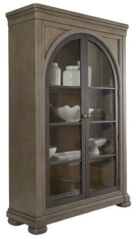 Legacy Classic Nashville Gray Taupe Display Cabinet-0