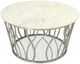 Riverside Furniture Ulysses Marble Round Coffee Table with Metal Base-3