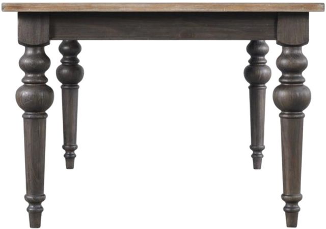 Riverside Furniture Harper Snowy Desert Rectangular Dining Table with Matte Black Base-3