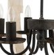 A & B Home Calder Distressed White Wooden Chandelier-5