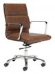 Zuo® Ithaca Vintage Brown Office Chair-0