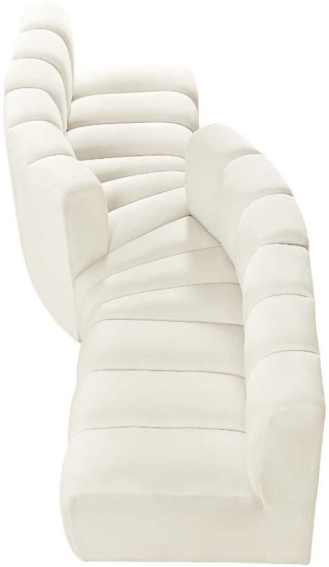 Meridian Furniture Arc 4-Piece Cream Upholstered Sectional-2