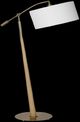 Uttermost® Kennett Brass/Brown Floor Lamp-0