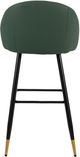 New Classic® Home Furnishings Oliver 4-Piece Green Vegan Leather Bar Stool Set-5