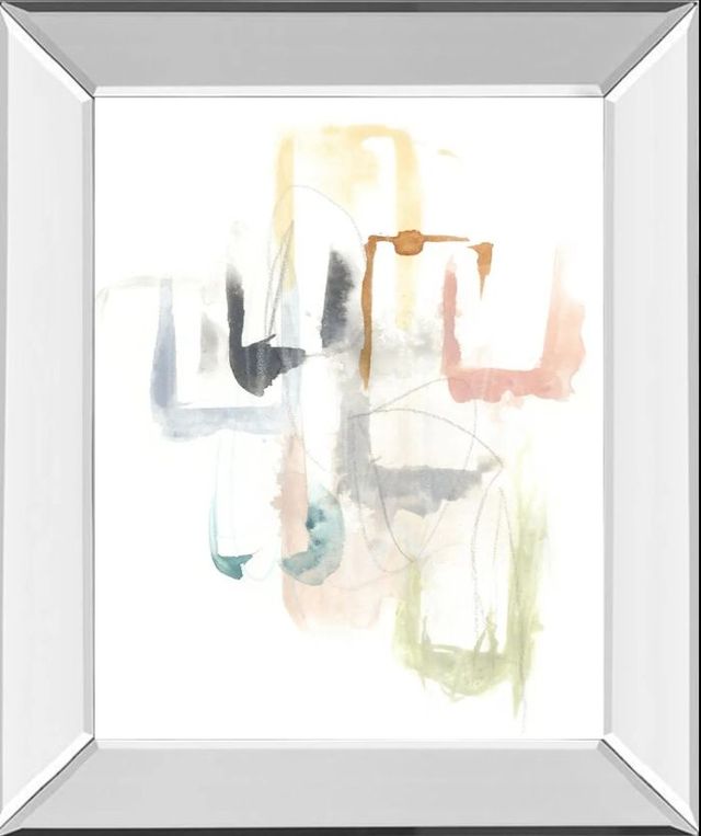 Classy Art Pastel Windows I by June Erica Vess Mirror Framed Wall Art-0