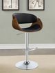 Coaster® Dana Black/Chrome Adjustable Bar Stool-1