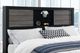 Global Furniture USA Lisbon Black/Gray Full Bookcase Bed-2