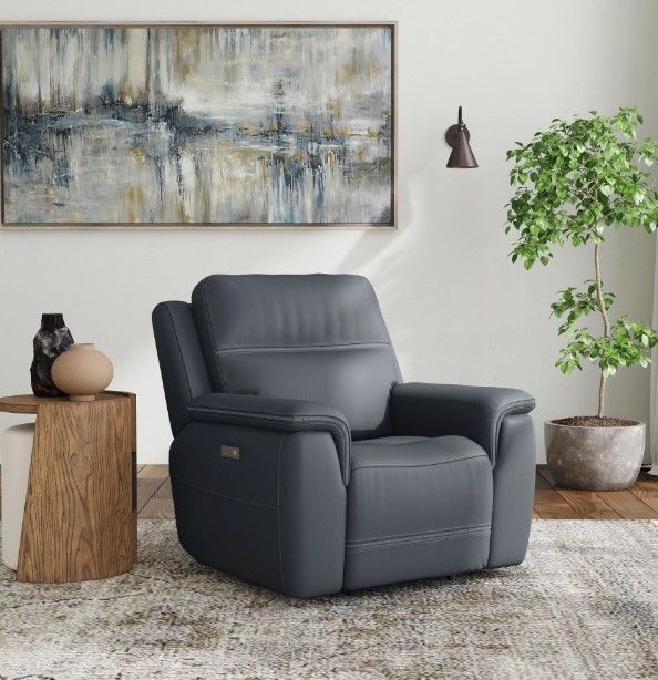 Flexsteel® Sawyer Marine Power Recliner with Power Headrest and Lumbar-1