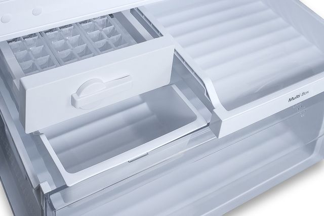 Summit® 28 in. 14.6 Cu. Ft. Stainless Steel Counter Depth Bottom Freezer Refrigerator-5