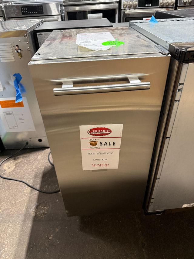 XO 15" 65 lb. Fingerprint Resistant Stainless Steel Ice Maker-0