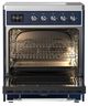 Ilve® Majestic III 30" Midnight Blue Pro Style Induction Range with Solid Door and Chrome Trim-1