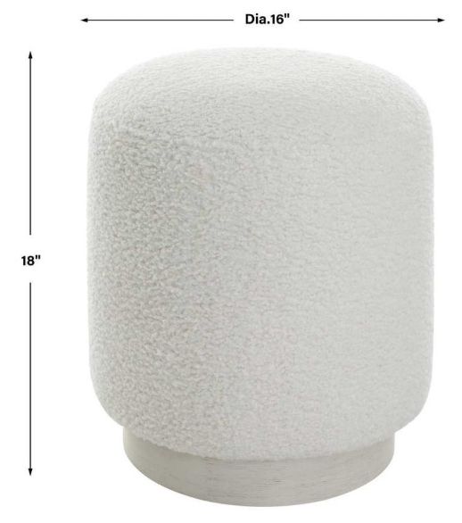 Uttermost® Avila White Ottoman-2