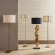 Currey & Company Irvin Black/Vintage Gold Floor Lamp-4