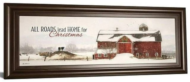 Classy Art All Roads Lead Home For Christmas by Lori Deiter Wall Art-1