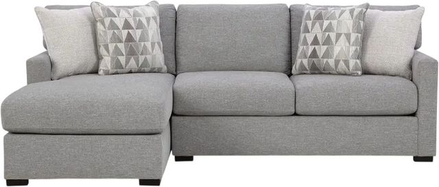 Signature Design by Ashley® Artisian Loft 2-Piece Pewter Right-Arm Facing Full Sleeper Sectional and Chaise-0