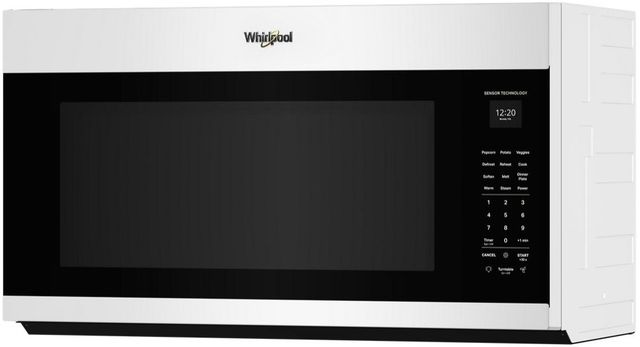 Whirlpool® 2.1 Cu. Ft. White Over the Range Microwave with Sensor Cooking and AccuPop™-2