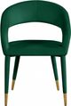 Meridian Furniture Destiny Green Velvet Dining Chair-1