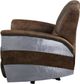 ACME Furniture Brancaster Aluminum/Retro Brown Leather Manual Recliner-4