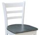 John Thomas Furniture® Dining Essentials Emily Heather Gray/White Stool-1