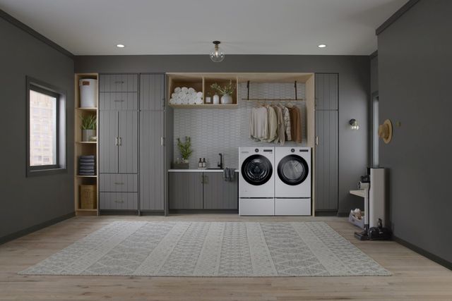 LG Front Load Electric Dryer in White