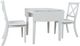 Jofran Inc. Eastern Tides 3-Piece ET Brushed White Dining Set-0