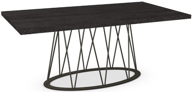 Amisco Customizable Calypso Thermo Fused Laminate Rectangular Dining Table with 1.63" Thick Tabletop-0