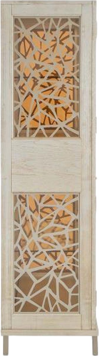 Magnussen Home® Lenox Acadia White/Warm Silver Display Cabinet-3
