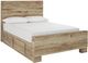 Signature Design by Ashley® Hyanna Tan Brown King Panel Bed with 2 Side Storage-0