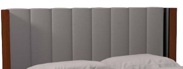 Country View Woodworking Customizable American Modern California King Upholstered Vertical Panel Bed-1