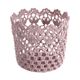 A & B Home Pink Lace Basket-0