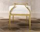 Currey & Company Genevieve White Ottoman-1