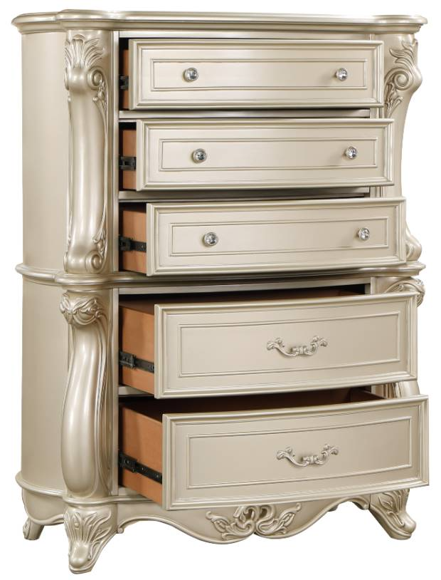 New Classic Home Furnishings Monique Champagne Chest - Thumbnail 3