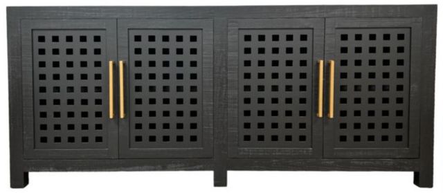Million Dollar Rustic Midnight 6' Console Table with 4 door-0